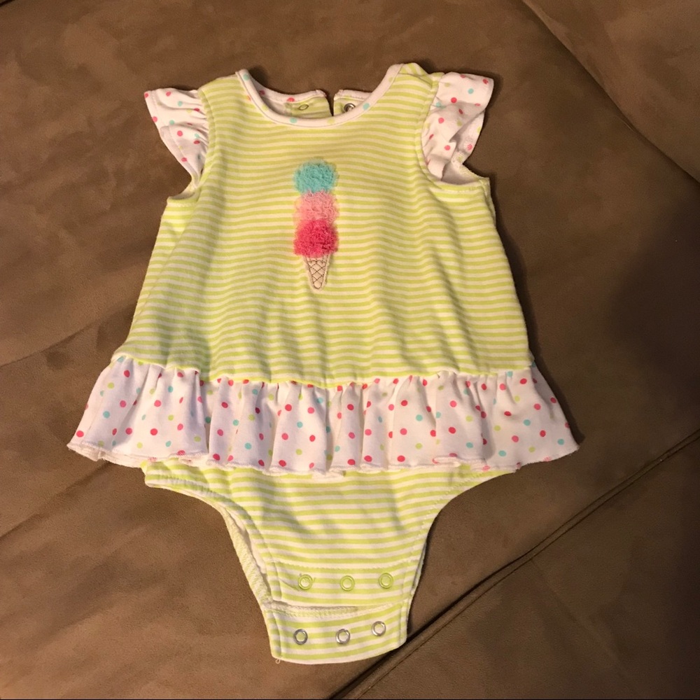 Baby Little Me Girl’s Ice Cream Outfit. 6 Months